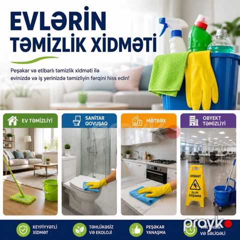Təmizlik və tullantıların daşınması xidməti — Bakı