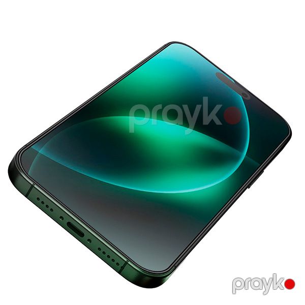 Green Lion 3D Silicone Plus High Definition Edge Glass for iPhone 16 Pro Max (GN3DSIL16PMCL) Şəffaf — Mallar, Bakı (4)