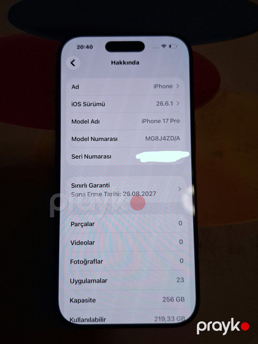 Apple iPhone 17 Pro Deep Blue 256GB/12GB — Smartfonlar, Bakı (3)