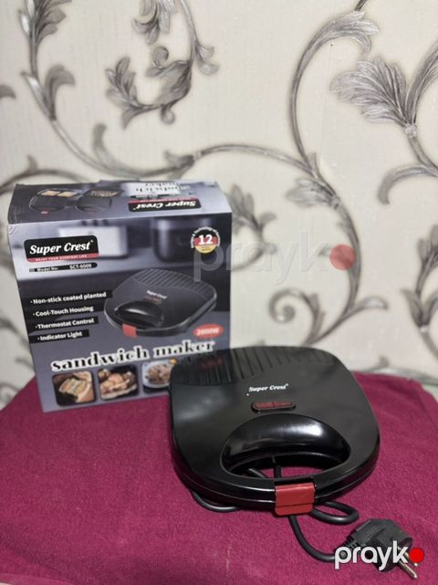 Super Crest SCT-6009 sendviç hazırlayan aparat Toster - Güc: 2000W — Bakı