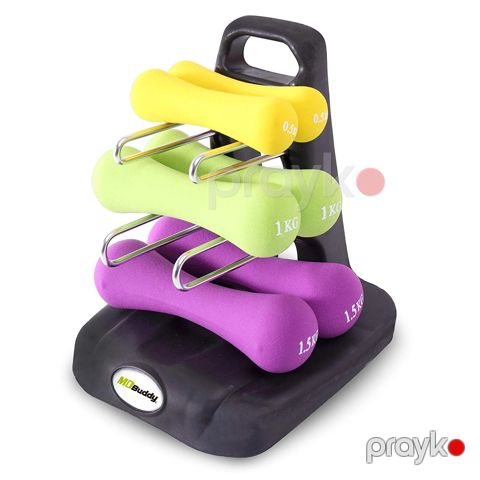 Neopren qantel dəsti MD Buddy MD2601, 6 kq (2 x 1 kq, 2 x 2 kq, 2 x 3 kq) - MD2601 — Bakı