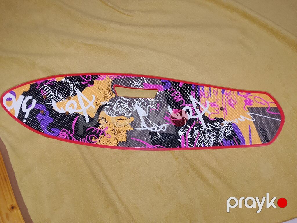 Skateboard (kruizer tipli) - Rəng: qırmızı altlıq, üst hissədə — Skeytbordlar, Bakı (3)