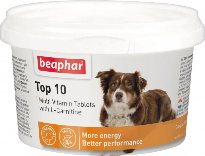 Beaphar İtlər üçün Top 10 Multivitamin, 180 Sayı