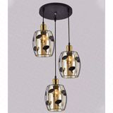 Sparkled asma çilçıraq 3LÜ metal E27 IP20 C-550-3 — Omid.az — Lighting