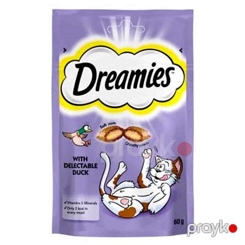 Pişiklər üçün məzə Dreamies With Delectable Duck, 60 q — Bakı
