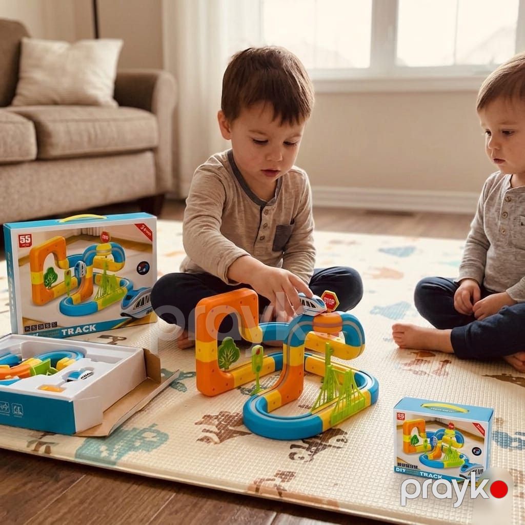 İnteraktiv oyuncaq qatar dəsti DIY Magnetic Levitation Train Track, USB şarjlı, 2+ yaş — Mallar, Bakı (2)