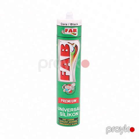 Fab silikon premium qara 280 ml — Omid.az — Təmir və tikinti