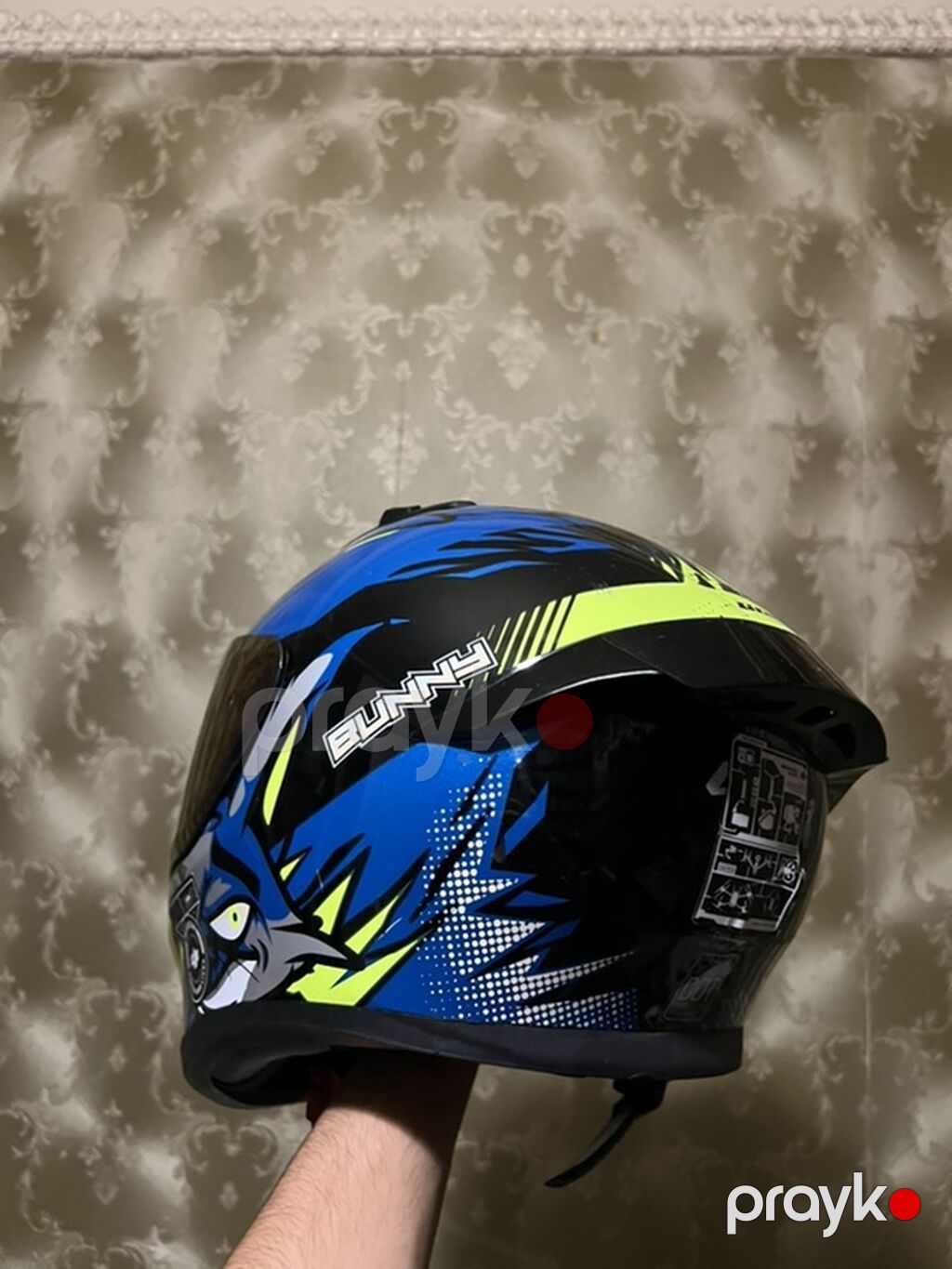 Mototkask – tam üzlü (full-face) model - Brend/model yazıları — Motosiklet geyimi, Bakı (2)
