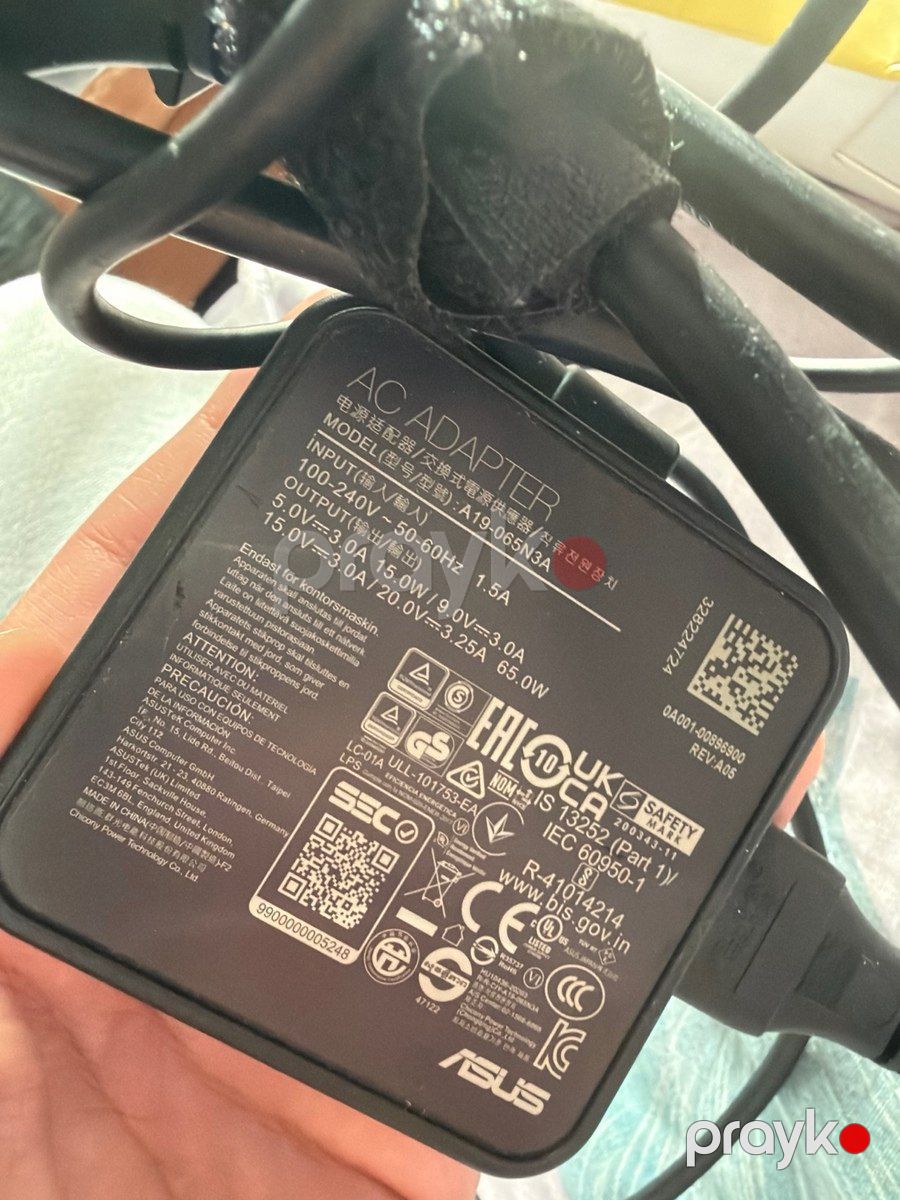 Asus 65W Type-C laptop adapteri (A19-065N) — Periferik cihazlar, Bakı (2)