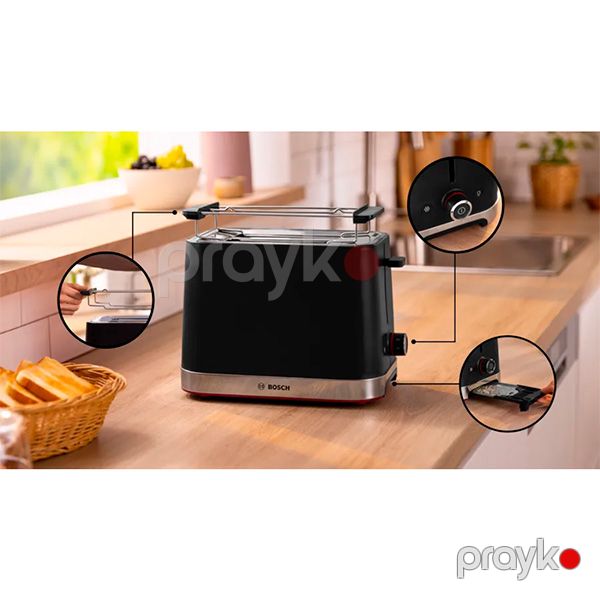 Toster Bosch TAT4M223 Black — Mallar, Bakı (5)