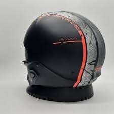 Motosiklet dəbilqəsi EXO Combat II Lord Matt Black-Red - 182-471-24-05 — Mallar, Bakı (2)