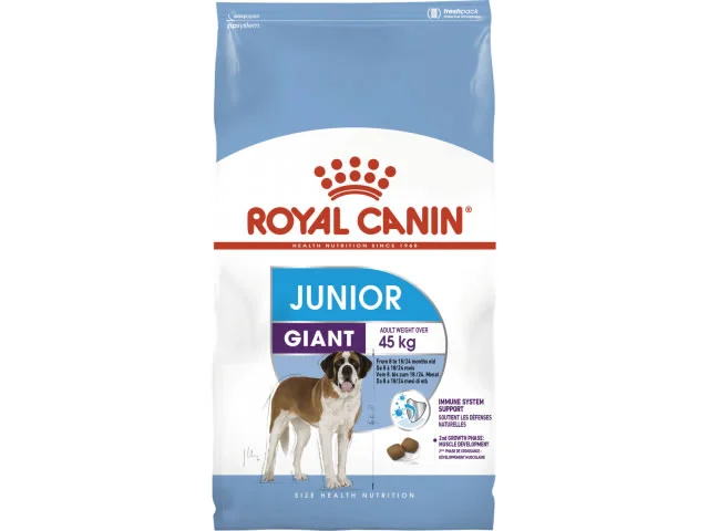 Royal Canin Giant Junior, 8 aydan 18/24 aya qədər bala itlər üçün quru yem (bütöv kisə, 15 kq) — Bakı