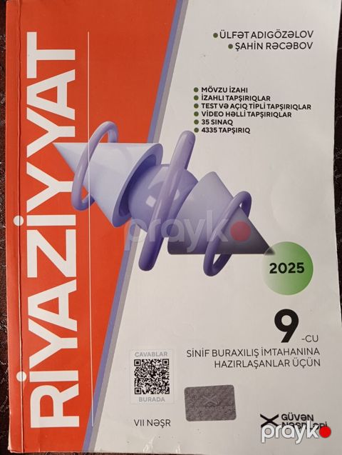 Riyaziyyat güvən 2025 nəşr. İçi təmizdir səliqəli istifadə olunub — Bakı