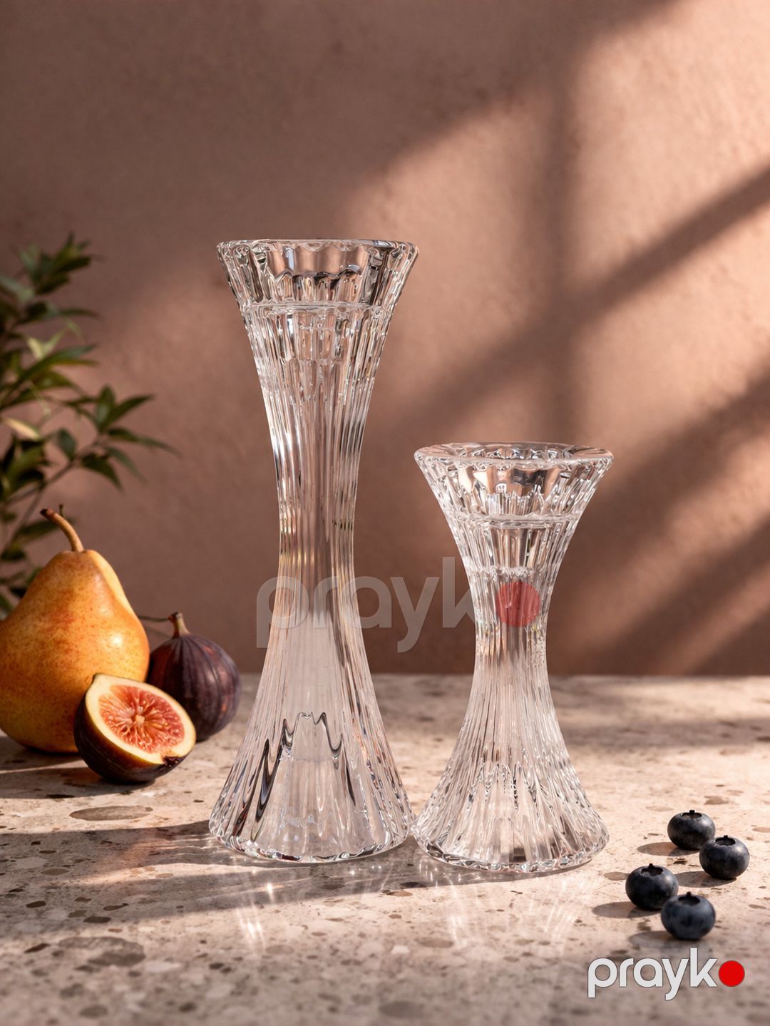 Şamdan Breithlig, büllur, şəffaf, 13 sm — Mallar, Bakı (2)