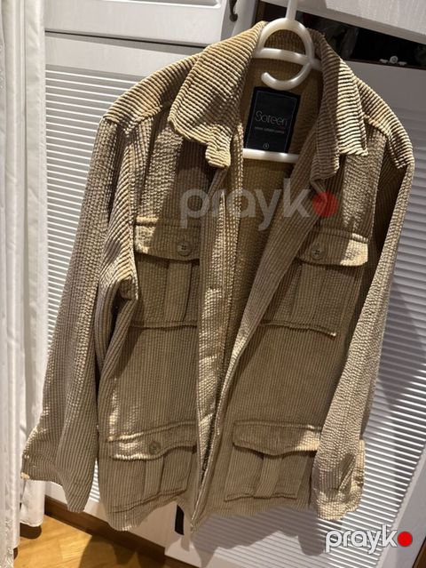 Sateen brendinin korduroy (şırımlı) üst geyimi/jaketi S ölçü təzə — Bakı