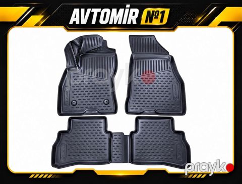 Fiat Doblo Panorama 2010-2020 üçün salon rezin ayaqaltı — Bakı