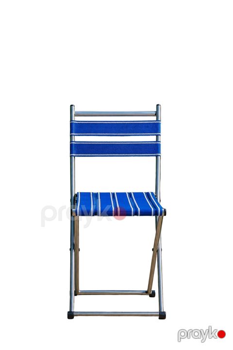 Qatlanan stul 4265, metal/parça, göy — Bakı