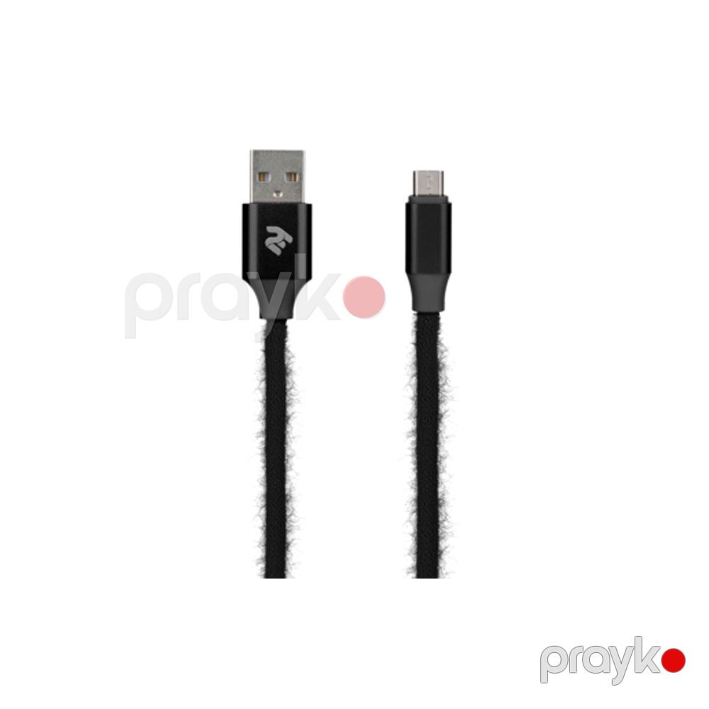 Kabel 2E Fur USB 2.0 to Micro USB Cable/1М/Black — Smartfon üçün kabelləri və keçidçilər, Bakı (2)