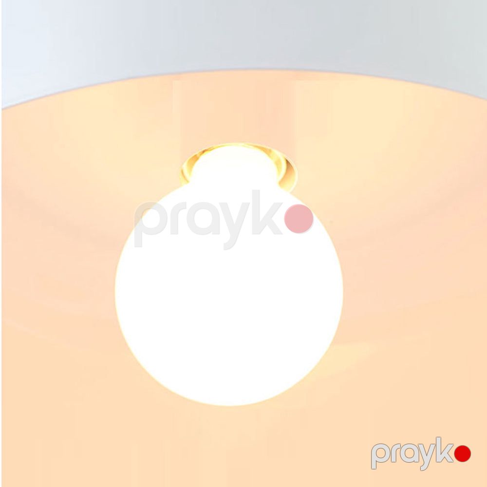 Sparkled asma çilçıraq 1 - li 100-240V E27 HP1026-2 ağ — İşıqlandırma, Bakı (2)
