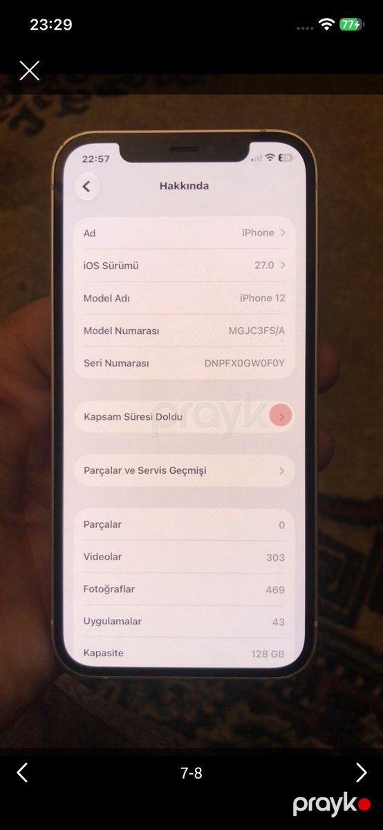 Apple iPhone 12 White 128GB/4GB — Smartfonlar, Bakı (6)
