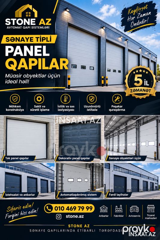 Stone az avtomat qapilar — Pəncərələr, qapılar, balkonlar, Bakı (9)