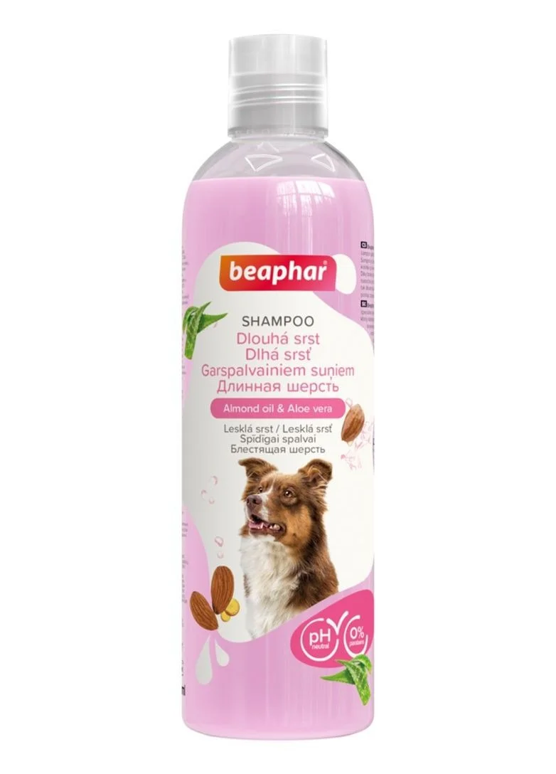 Beaphar Dog Long Coat Almond Oil & Aloe Vera Shampoo iampun uzun xəz üçün itlər, 250 ml