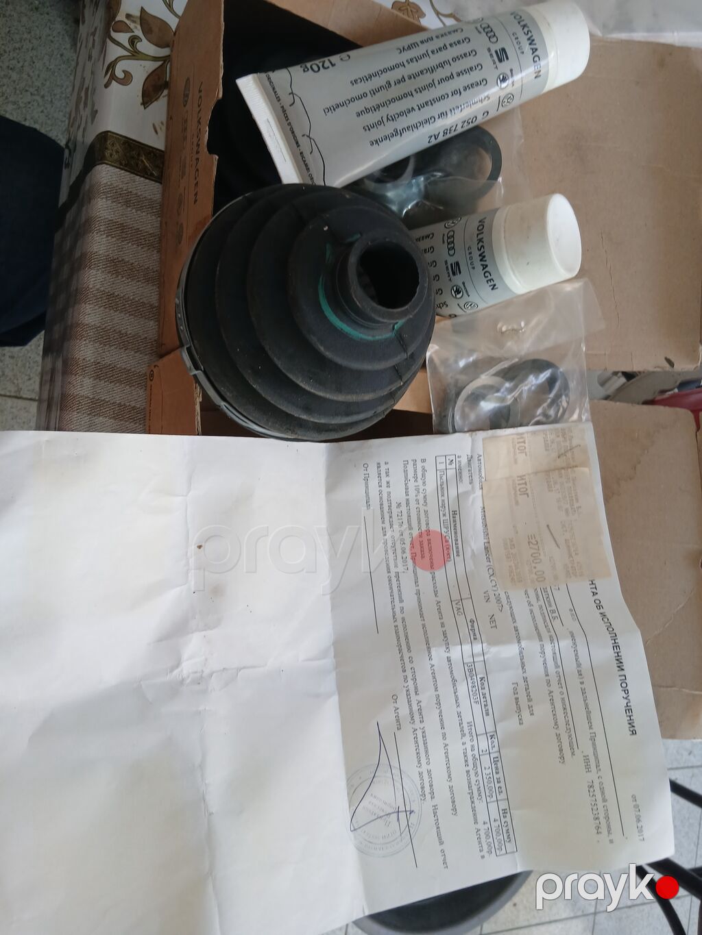 Volkswagen Group orijinal Şrus tozluğu (CV joint boot) dəstləri pasaat — Gidiş hissəsi, Gəncə (2)