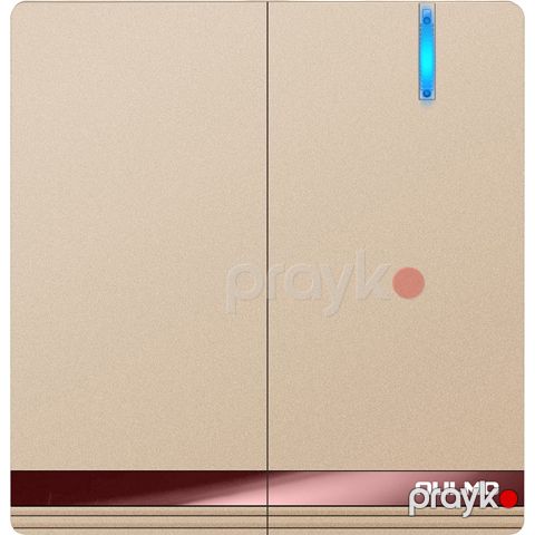Aulmo mattegold LED 2 - li vklyuçatel — Bakı