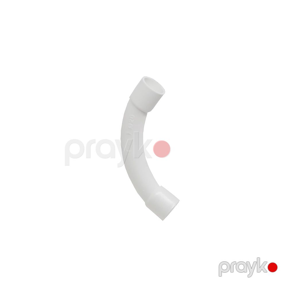 Dirsək pvc sert plastik 20MM — Elektrika, Bakı (2)