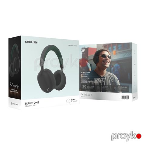 Green Lion Sunstone Headphone - Green & Black Black — Bakı