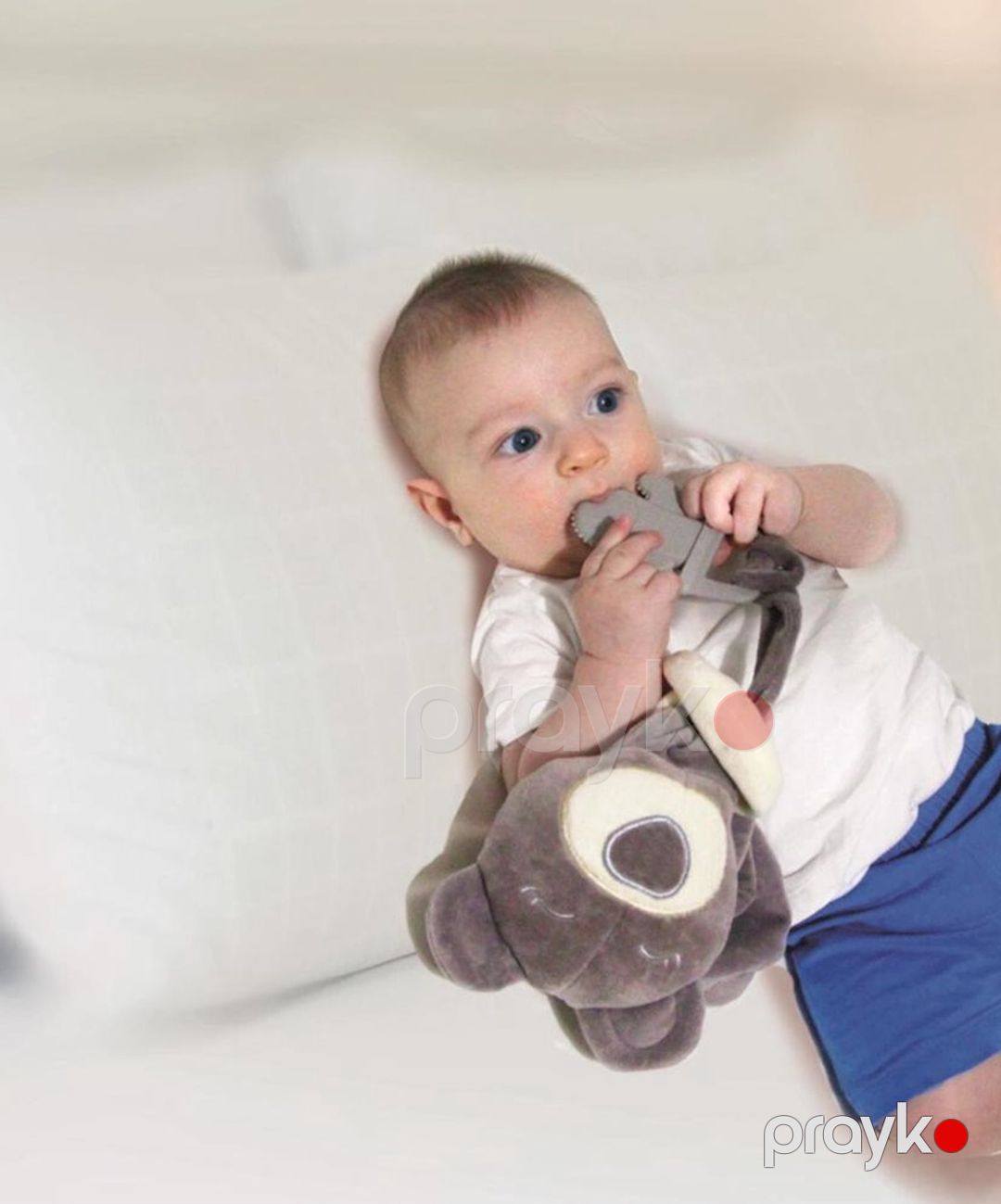 Diş çıxaran oyuncaq Babyjem Bear, boz — Mallar, Bakı (2)