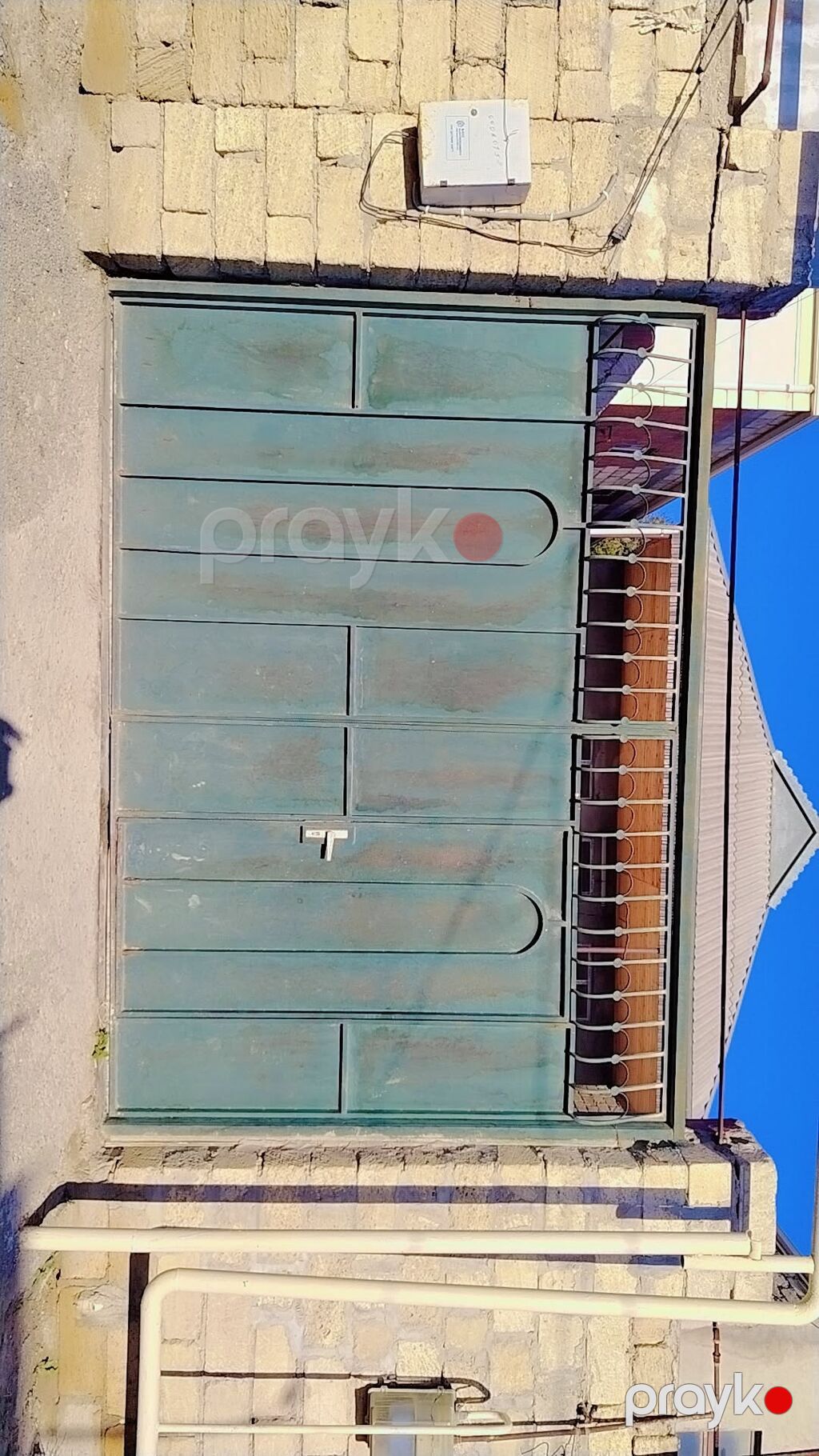 Metal darvaza – həyət və qaraj üçün - Material: qalın metal sac və — Pəncərələr, qapılar, balkonlar, Xırdalan (2)