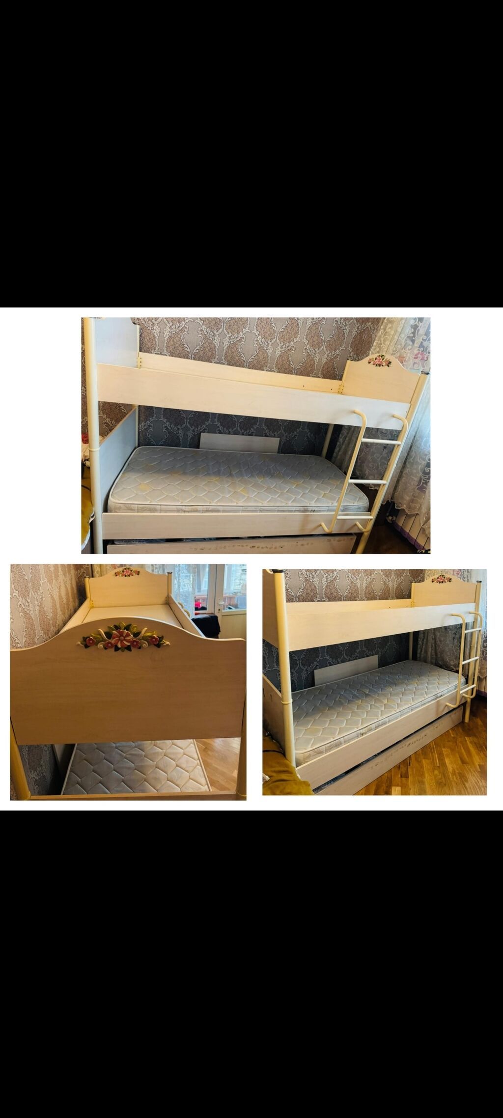 Qız üçün, İşlənmiş, Çarpayı, Matras ilə, Siyirməli — Yataqlar, Bakı