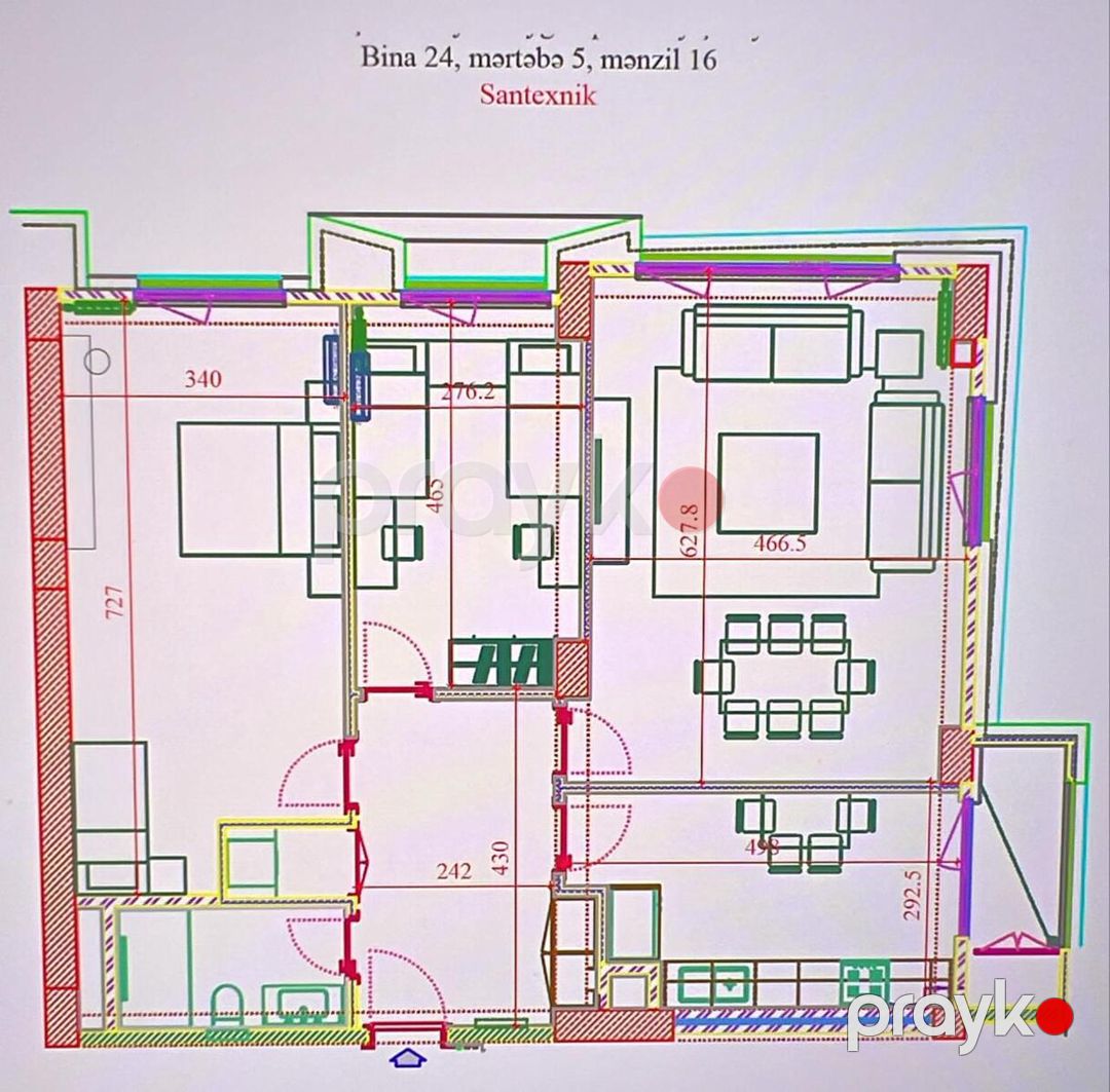 Satılır 3 otaqlı yeni tikili 110 m² — Mənzil, Bakı (3)