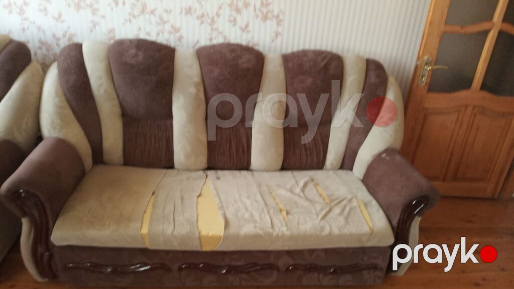 Mebel dəsti – 3 nəfərlik açılan divan + 2 ədəd kreslo - Model — Yumşaq mobilya dəstləri, Sumqayıt (2)