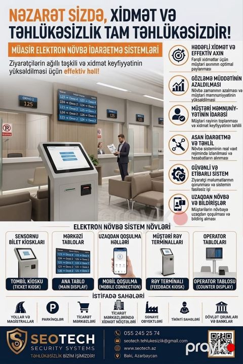 Elektron növbə gözləmə aparatı 055 245 25 74 — Bakı