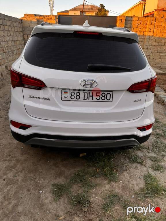 Hyundai Santa Fe, 2.0 L, 2017 il, 174 500 km — Avtomobillər, Ağcabədi (4)