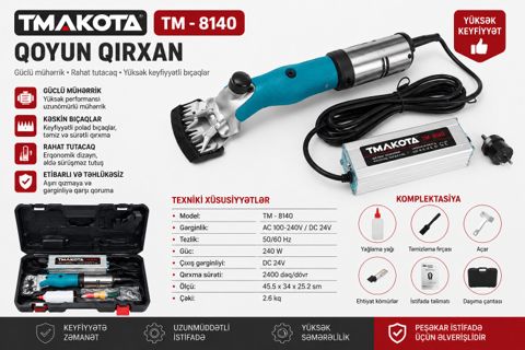 Qoyunlar üçün tük qırxan maşın Tmakota TM-8140 — Bakı