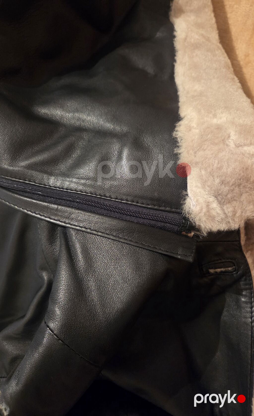 Qadın üçün natural dəri dublenka qara miniparıltılı natural dəri — Palto, Bakı (7)