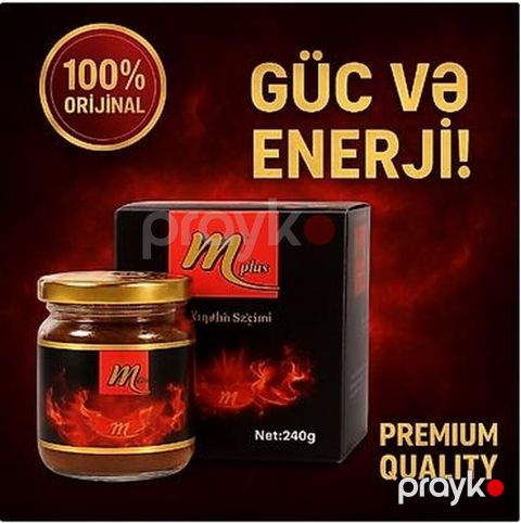 M Plus Premium – enerji və güc üçün qarışıq bal məcunu Məhsul — Bakı