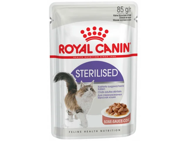 Royal Canin Sterilizasiya olunmuş pişiklər üçün sousda sterilizasiya olunmuş yaş yem, 85 q — Bakı