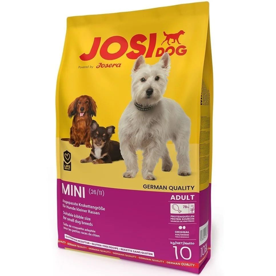 Josera JosiDog Mini Adult, mini cinsli yetkin itlər üçün quru yem, ördək, quş əti və düyü ilə (çəki ilə) — Bakı