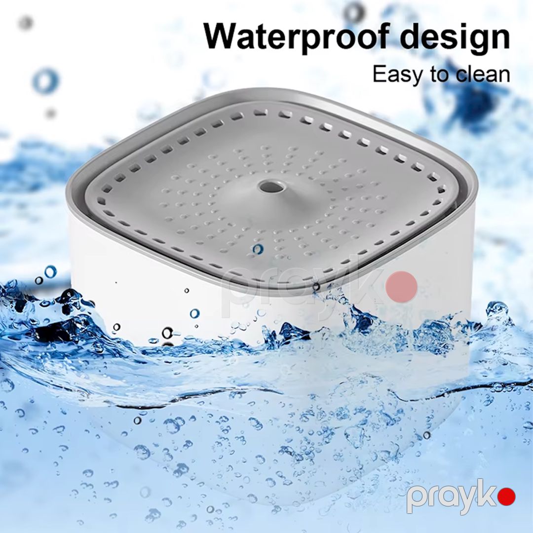 Pişiklər üçün içməli su fontanı AP028, plastik, ağ, 17.9x17.9x13 sm, 3 l — Mallar, Bakı (3)