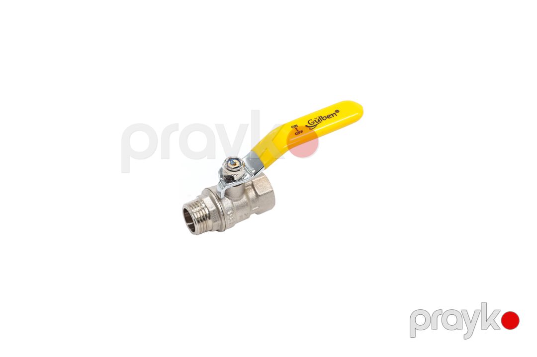 Gülben vintil sarı qulp 1/2 F1/2*M1/2 GN31005 — Santexnika, Bakı (2)