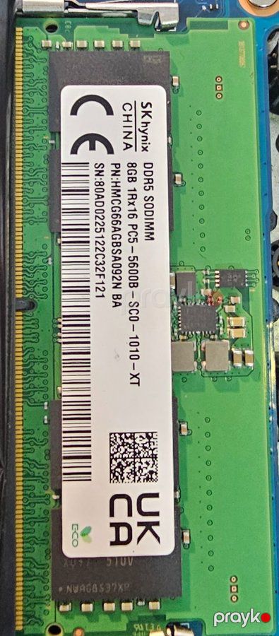 Orijinal SK Hynix DDR5 16GB (2x8GB) 5600MHz Noutbuk RAM (Komplekt) — Gəncə