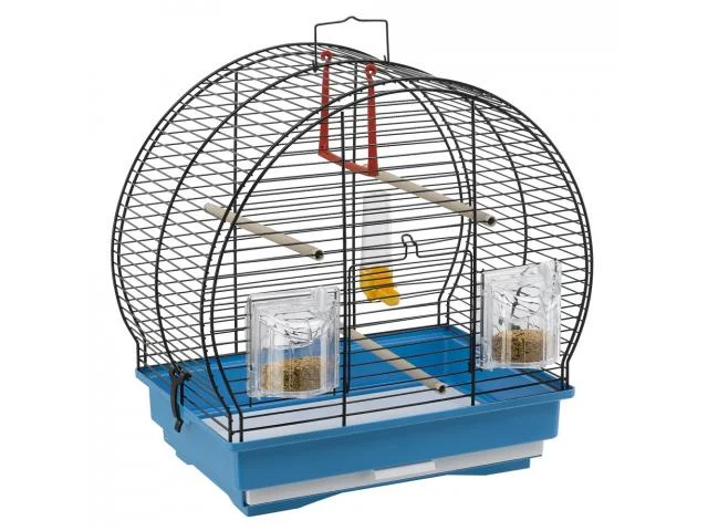 Ferplast Luna 1 Kanareykalar və kiçik ekzotik quşlar üçün qara qəfəs, 40 x 23.5 x 38.5 sm — Bakı