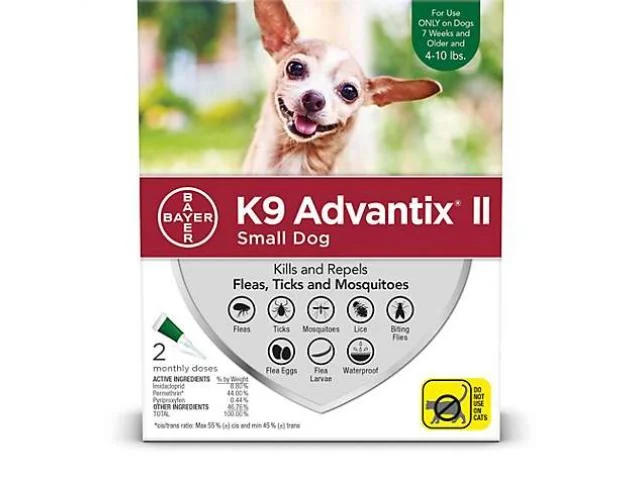4 kq-a qədər çəkidə olan itlər üçün Advantix damcıları 1 boru-damcı 0,4 ml — Bakı
