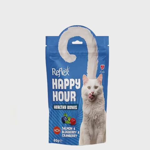 Reflex Happy Hour, pişiklər üçün mükafat yeməyi, qızılbalıq, qaragilə, mərcangilə, 60 q — Баку