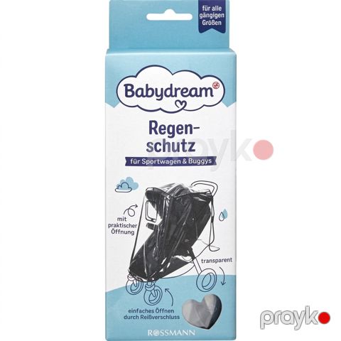 Uşaq arabası üçün yağış əleyhinə örtük Babydream Sport, şəffaf — Bakı
