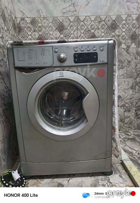 Paltaryuyan maşın Indesit, 7 kq, İşlənmiş, Avtomat, Qurutmasız, Kredit yoxdur, Ünvandan götürmə — Neftçala